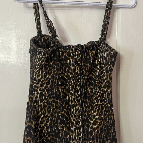 Maneater Top in Wild Leopard Print - Vixen by Micheline Pitt Size Small - Picture 7 of 8